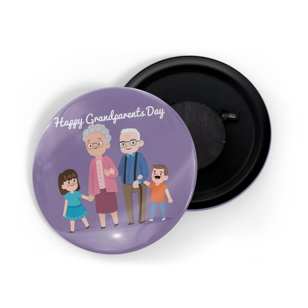 dhcrafts Fridge Magnet Purple Grandparents Day September 13 D2 Glossy Finish Design Pack of 1